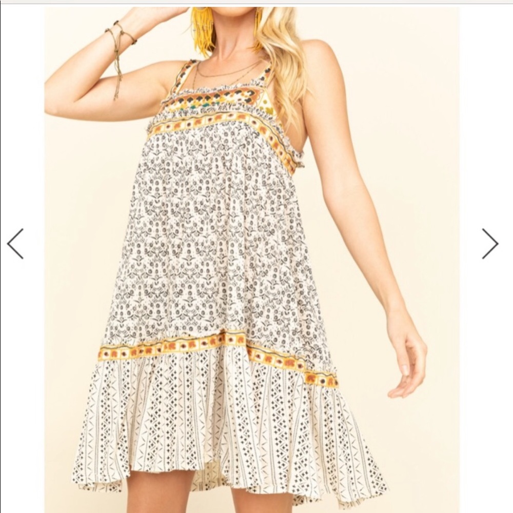NWOT FP boarderline tank mini dress , size S